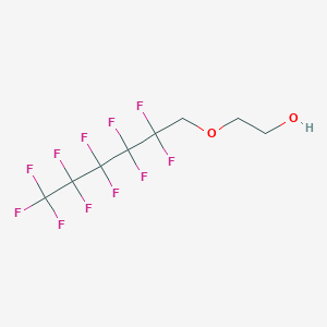 molecular formula C8H7F11O2 B12080526 2-[(2,2,3,3,4,4,5,5,6,6,6-Undecafluorohexyl)oxy]ethan-1-ol CAS No. 169289-67-2