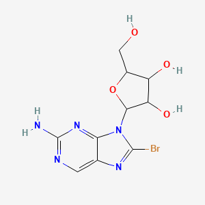 molecular formula C10H12BrN5O4 B12080551 2-Amino-8-bromo-9-(b-d-ribofuranosyl)purine 