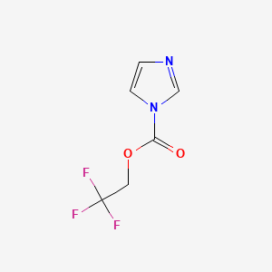 molecular formula C6H5F3N2O2 B1208076 N-(2,2,2-三氟乙氧羰基)咪唑 CAS No. 81265-32-9