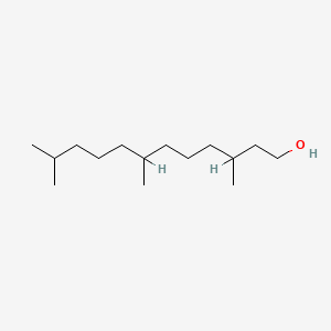 molecular formula C15H32O B1208083 3,7,11-三甲基-1-十二醇 CAS No. 6750-34-1