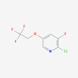 2-Chloro-3-fluoro-5-(2,2,2-trifluoroethoxy)pyridine