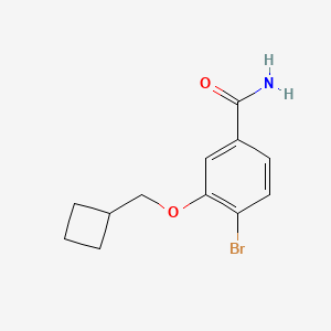 4-Bromo-3-(cyclobutylmethoxy)benzamide