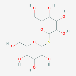 B1208093 2-(Hydroxymethyl)-6-[3,4,5-trihydroxy-6-(hydroxymethyl)oxan-2-yl]sulfanyloxane-3,4,5-triol CAS No. 62853-32-1