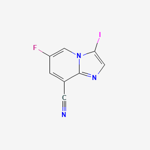 6-Fluoro-3-iodoimidazo[1,2-a]pyridine-8-carbonitrile