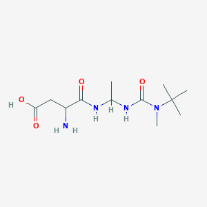 molecular formula C12H24N4O4 B1208104 Sakacin A CAS No. 145266-47-3