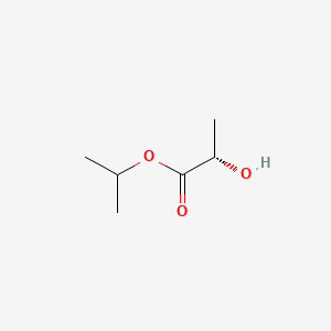 molecular formula C6H12O3 B1208108 丙酸，2-羟基-，1-甲基乙酯，(2S)- CAS No. 63697-00-7