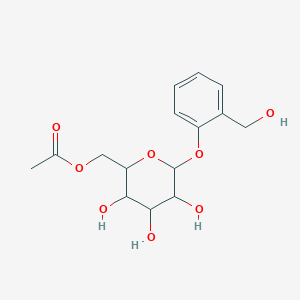 [3,4,5-Trihydroxy-6-[2-(hydroxymethyl)phenoxy]oxan-2-yl]methyl acetate