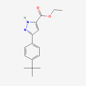 ethyl 5-(4-tert-butylphenyl)-1H-pyrazole-3-carboxylate