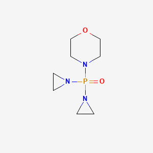 molecular formula C8H16N3O2P B1208109 Bis(1-aziridinyl)morpholinophosphine oxide CAS No. 545-82-4