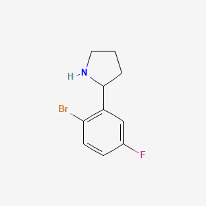 2-(2-Bromo-5-fluorophenyl)pyrrolidine