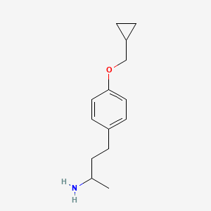 4-[4-(Cyclopropylmethoxy)phenyl]butan-2-amine