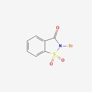molecular formula C7H4BrNO3S B1208123 N-溴代糖精 CAS No. 35812-01-2