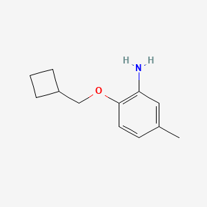 2-(Cyclobutylmethoxy)-5-methylaniline