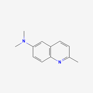 molecular formula C12H14N2 B1208126 N,N,2-三甲基喹啉-6-胺 CAS No. 92-99-9