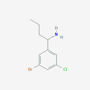 1-(3-Bromo-5-chlorophenyl)butan-1-amine