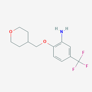 2-((Tetrahydro-2H-pyran-4-yl)methoxy)-5-(trifluoromethyl)aniline