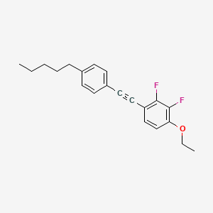 Benzene, 1-ethoxy-2,3-difluoro-4-[(4-pentylphenyl)ethynyl]-