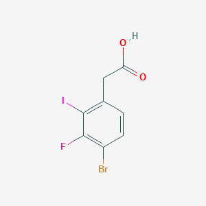 4-Bromo-3-fluoro-2-iodophenylacetic acid