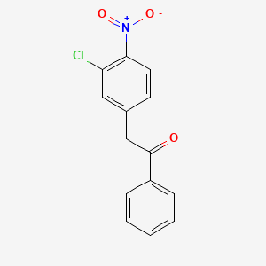 2-(3-Chloro-4-nitrophenyl)-1-phenylethan-1-one