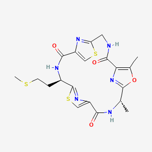 molecular formula C20H22N6O4S3 B1208147 微囊藻毒素M 
