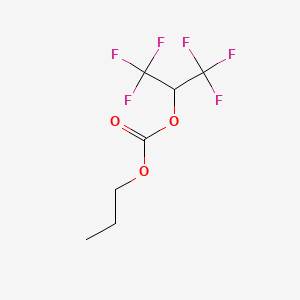 molecular formula C7H8F6O3 B12081488 Hexafluoroisopropyl propyl carbonate 