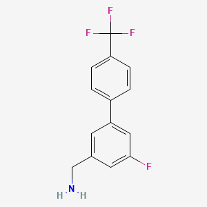 (5-Fluoro-4'-(trifluoromethyl)-[1,1'-biphenyl]-3-yl)methanamine