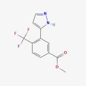 Methyl 3-(1H-pyrazol-5-yl)-4-(trifluoromethyl)benzoate