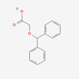 molecular formula C15H14O3 B1208167 (二苯甲氧基)乙酸 CAS No. 21409-25-6