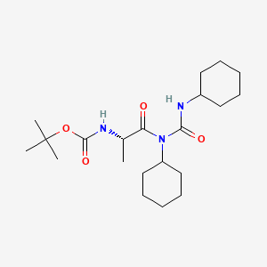 B1208170 N-(N(alpha)-(tert-Butyloxycarbonyl)alanyl)-N,N'-dicyclohexylurea CAS No. 4909-43-7
