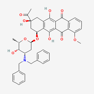 molecular formula C41H41NO10 B1208173 N,N-Dibenzyldaunorubicin CAS No. 69230-47-3