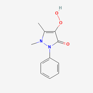 molecular formula C11H12N2O3 B1208174 安替比林-4-过氧化物 CAS No. 69124-27-2