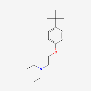 molecular formula C16H27NO B1208178 4-tert-Butylphenoxyethyl-N,N-diethylamine CAS No. 57586-10-4