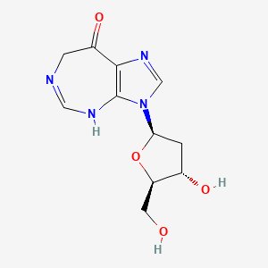 molecular formula C11H14N4O4 B1208182 8-氧代脱氧考福霉素 