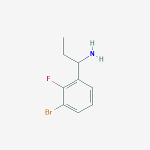 1-(3-Bromo-2-fluorophenyl)propan-1-amine