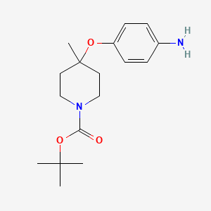 tert-Butyl 4-(4-aminophenoxy)-4-methylpiperidine-1-carboxylate