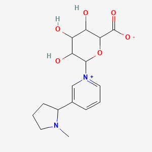 3,4,5-Trihydroxy-6-[3-(1-methylpyrrolidin-2-yl)pyridin-1-ium-1-yl]oxane-2-carboxylate