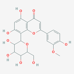 5,7-Dihydroxy-2-(4-hydroxy-3-methoxyphenyl)-8-[3,4,5-trihydroxy-6-(hydroxymethyl)oxan-2-yl]chromen-4-one