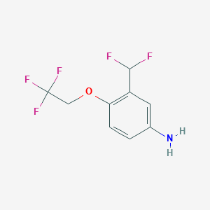 3-(Difluoromethyl)-4-(2,2,2-trifluoroethoxy)aniline