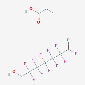 1-Heptanol, 2,2,3,3,4,4,5,5,6,6,7,7-dodecafluoro-, propanoate