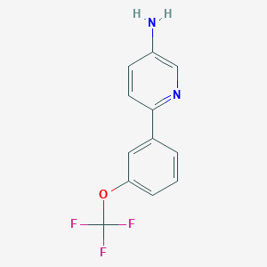 6-[3-(Trifluoromethoxy)phenyl]pyridin-3-amine