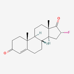 B1208223 16alpha-Fluoroandrost-4-ene-3,17-dione CAS No. 1597-52-0