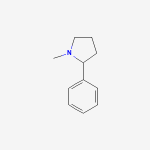 molecular formula C11H15N B1208226 1-甲基-2-苯基-吡咯烷 CAS No. 938-36-3