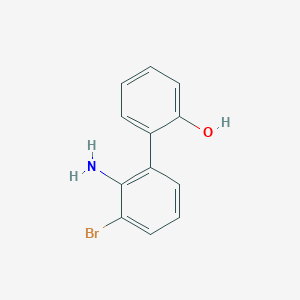 molecular formula C12H10BrNO B12082262 2'-Amino-3'-bromo-[1,1'-biphenyl]-2-ol 