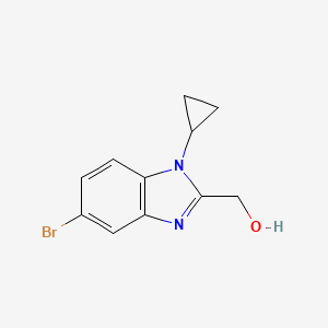 (5-Bromo-1-cyclopropyl-1H-benzo[d]imidazol-2-yl)methanol