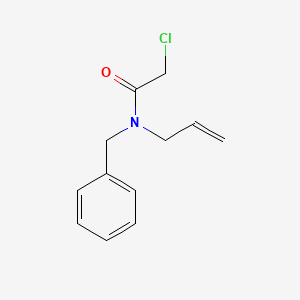 molecular formula C12H14ClNO B12082348 Acetamide, 2-chloro-N-(phenylmethyl)-N-2-propenyl- CAS No. 61357-28-6