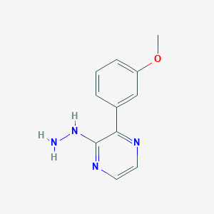 2-Hydrazinyl-3-(3-methoxyphenyl)pyrazine