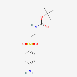 molecular formula C13H20N2O4S B12082478 tert-Butyl (2-((4-aminophenyl)sulfonyl)ethyl)carbamate 