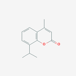 molecular formula C13H14O2 B12082488 4-Methyl-8-(propan-2-yl)-2H-1-benzopyran-2-one CAS No. 923019-31-2