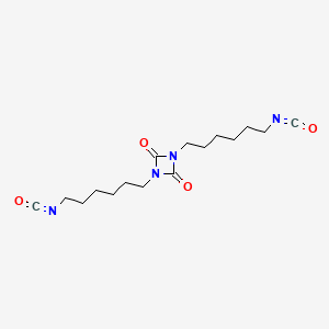 molecular formula C16H24N4O4 B1208268 1,3-双(6-异氰酸六亚基)-1,3-二氮杂环丁烷-2,4-二酮 CAS No. 23501-81-7