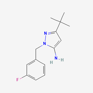 5-tert-Butyl-2-(3-fluoro-benzyl)-2H-pyrazol-3-ylamine